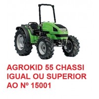 AGROKID 55 CHASSI IGUAL OU SUPERIOR Nº 15001